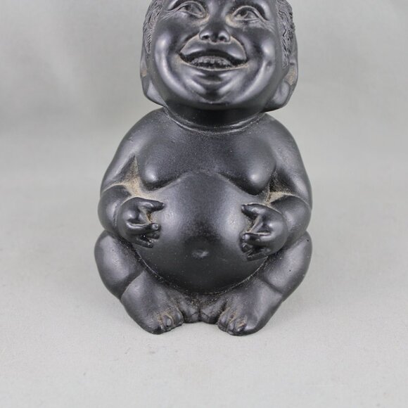 Vintage Coco Joe's Tiki Figurine - Laki the Lucky Menehune - Made with Lava - Picture 3 of 9